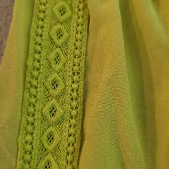 J CREW Womens 100% Silk Skirt Embroidered Pleated Zip Knee Length Chic Vibrant - Picture 2 of 10